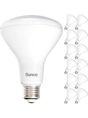 12 Pack BR30 LED Flood Light Bulbs, 11W=65W, E26 Base, 2700K Soft White Lighting